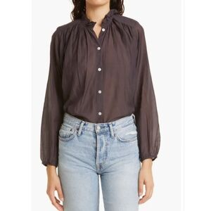 NEW Millie Francesca High Neck Cotton Blouse